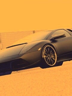 Lamborghini Reventon черного цвета обои