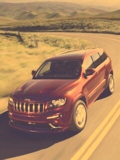 Jeep на дороге обои