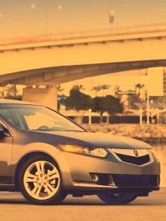 Acura на фоне моста обои