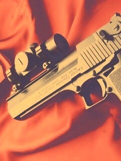Пистолет Desert Eagle с прицелом обои