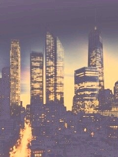 Ночной город обои