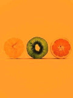 Фрукты в разрезе обои