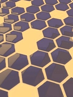 Мозаика из шестигранников обои