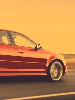 Фотосессия Audi RS3 во время движения обои