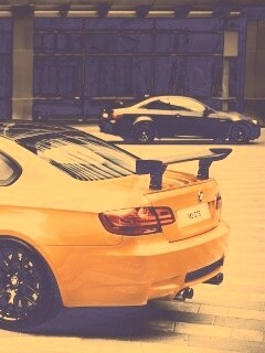 Оранжевый BMW M3 обои