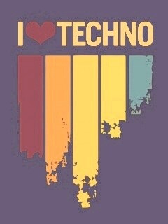 Я люблю техно обои