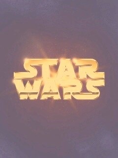 Золотой логотип Star Wars обои