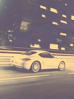 Porsche на трассе обои