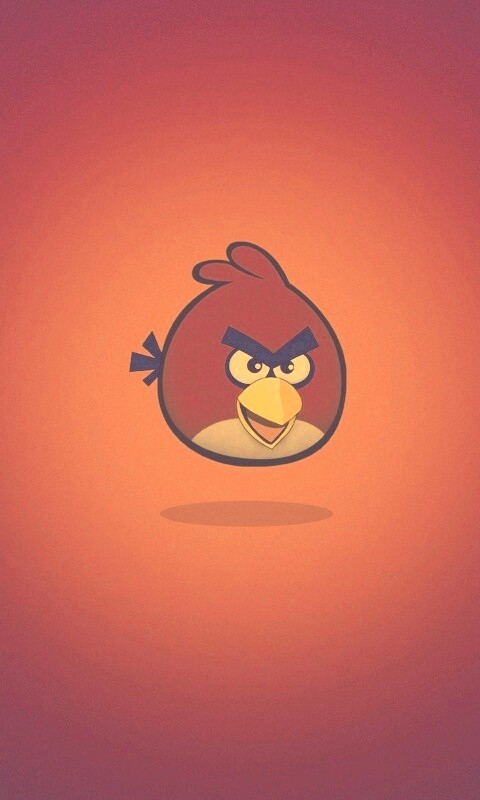 Красная птица из Angry Birds обои