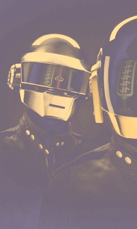 Daft Punk на темном фоне обои