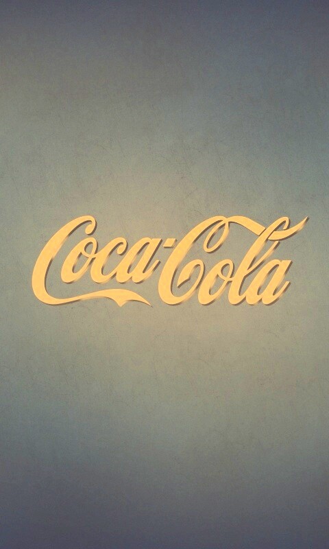 Синий логотип Coca-Cola обои