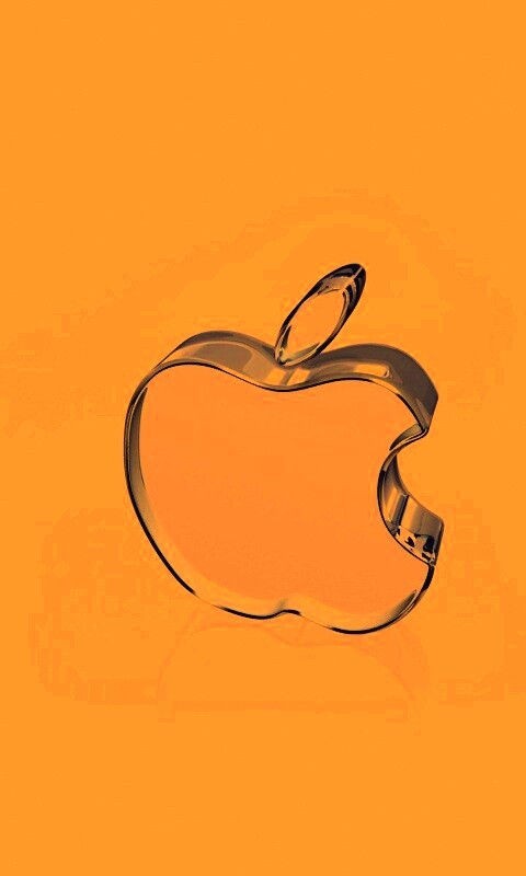 Стеклянный логотип Apple обои