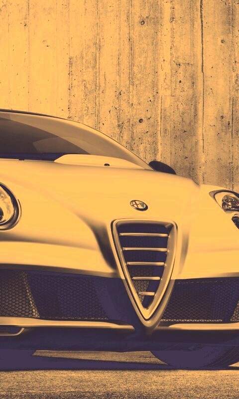 Alfa-Romeo вид спереди обои