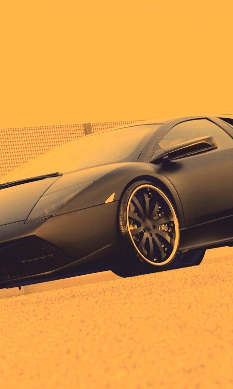 Lamborghini Reventon черного цвета обои