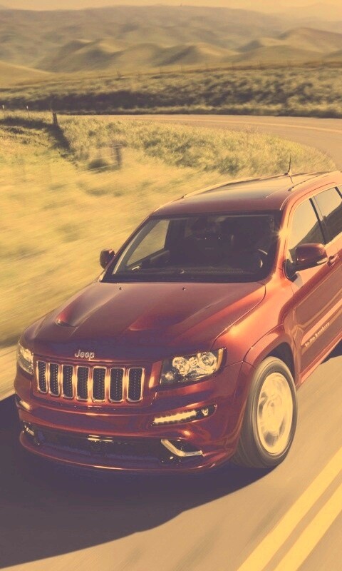 Jeep на дороге обои