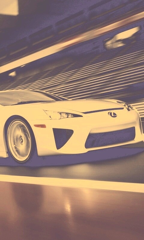 Lexus LFA на тарссу обои