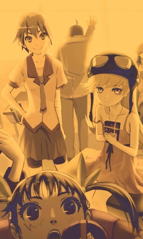 Девушки из Bakemonogatari обои
