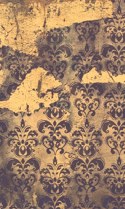 Рваные винтажные обои и штукатурка обои