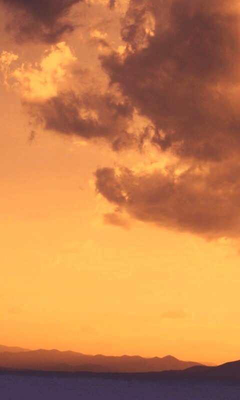 Горный закат обои