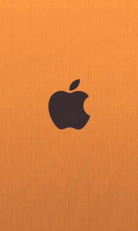 Apple на деревянном покрытие обои