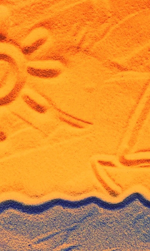 Рисунки на песке обои