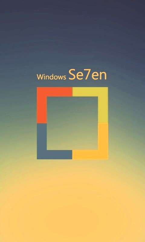 Квадратное лого Windows Seven обои