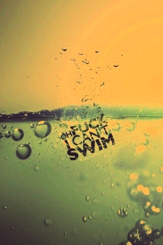 Oh fuck i cant swim обои