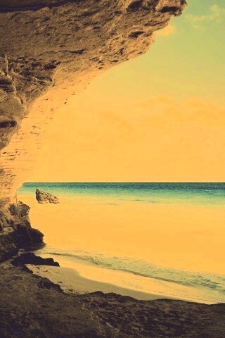 Скальный морской берег обои