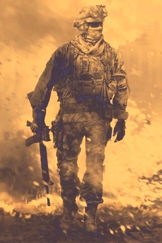 Солдат из modern warfare 2 обои