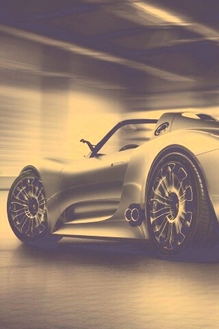 Porsche 918 Spider вид сзади обои