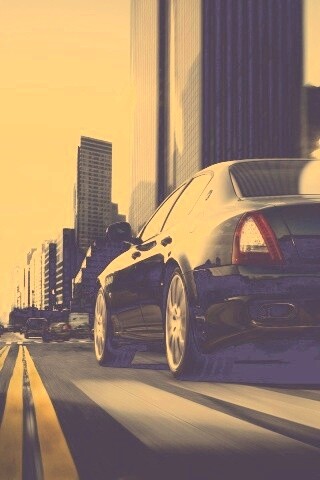Maserati Quattroporte в городе обои