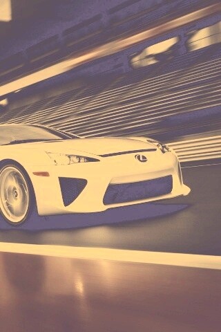 Lexus LFA на тарссу обои