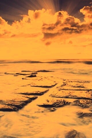 Море в HDR обои