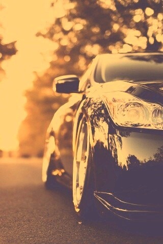Автомобиль на закате обои