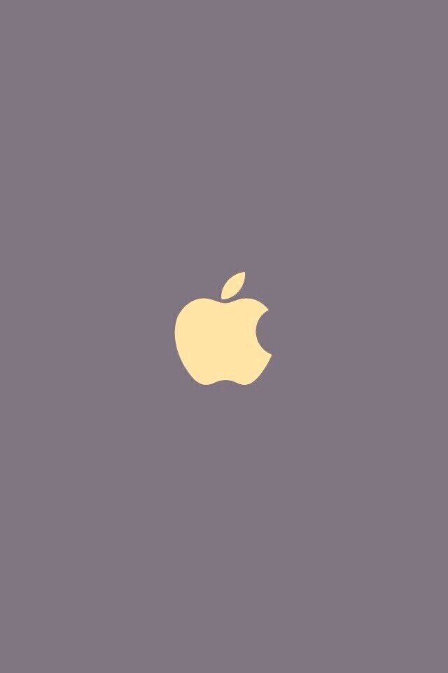 Логотип Apple на черном фоне обои