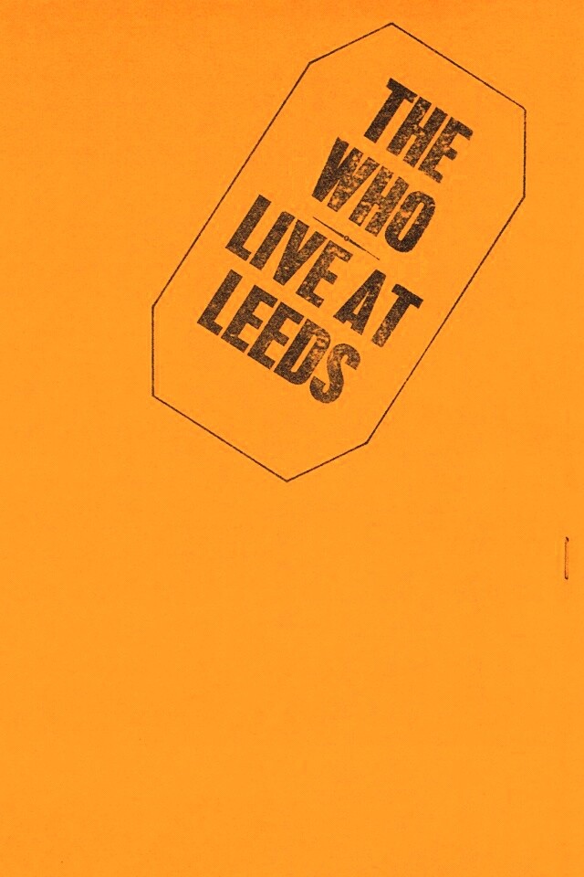 The who live at leeds обои