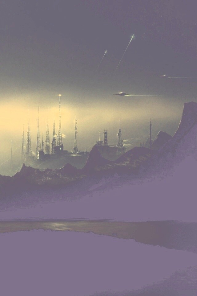 Долина в стиле SciFi обои