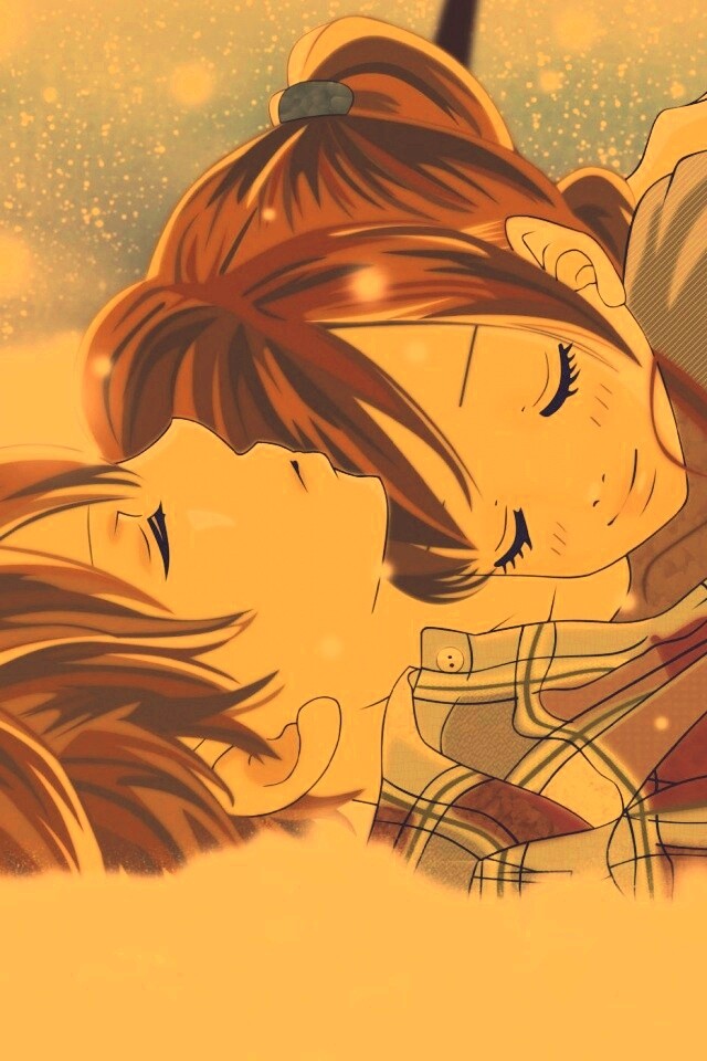 Двое на снегу из Bokura Ga Ita обои