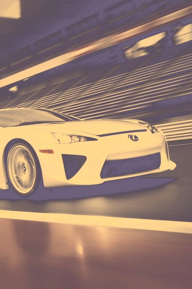 Lexus LFA на тарссу обои