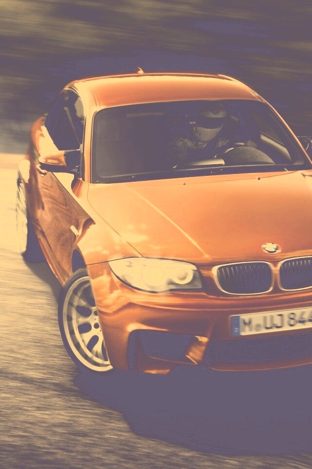 BMW M1 в заносе на треке обои