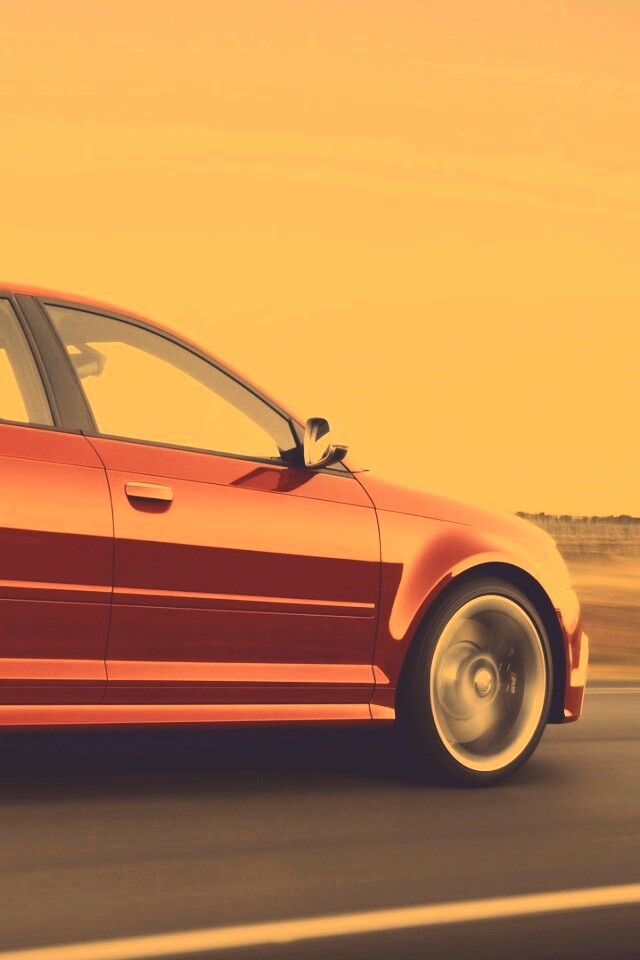 Фотосессия Audi RS3 во время движения обои