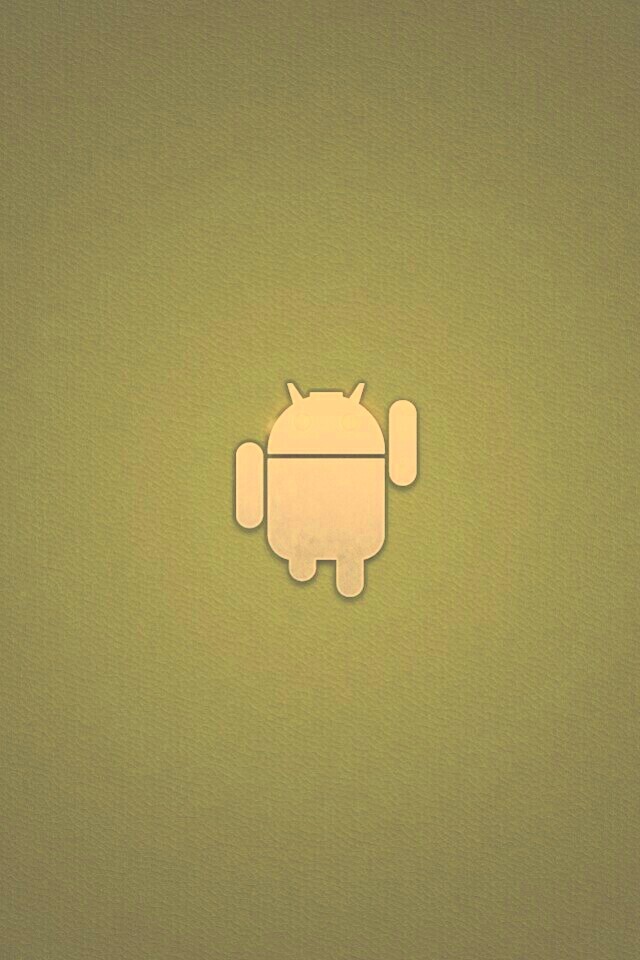 Логотип Android на зеленом фоне обои