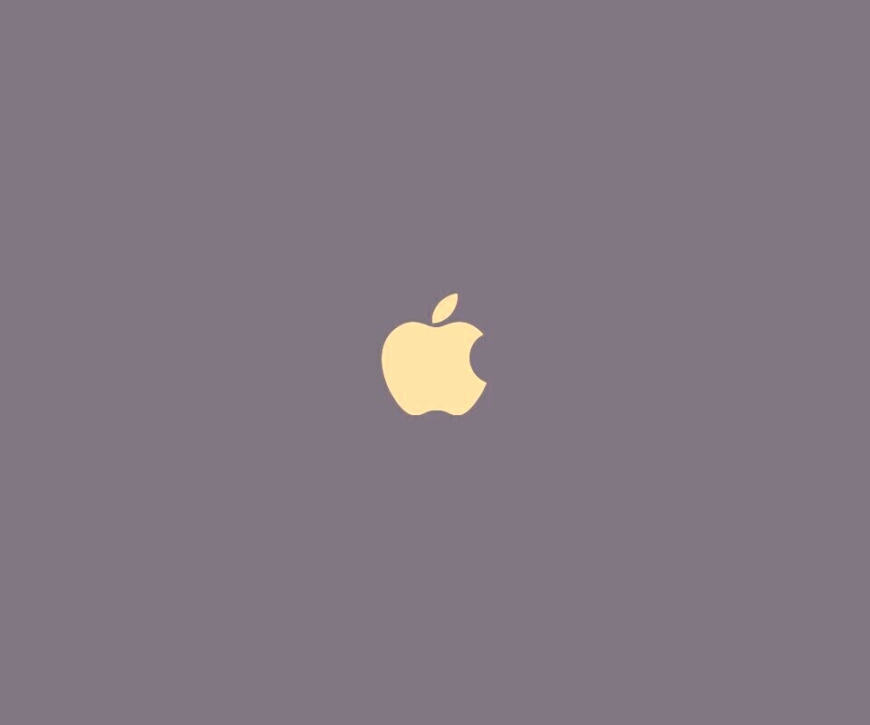Логотип Apple на черном фоне обои