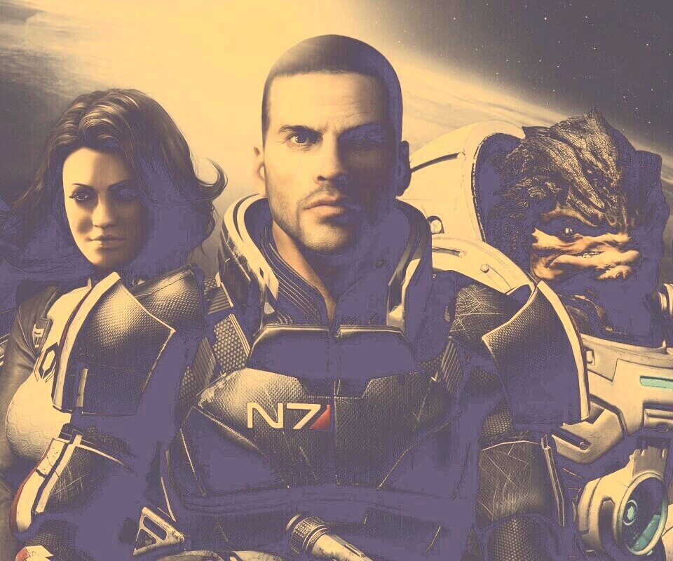 Mass Effect N7 обои