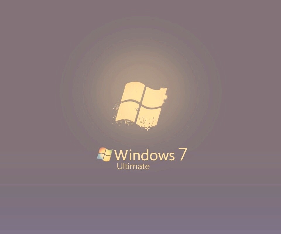 Логотип WIndows 7 Ultimate обои