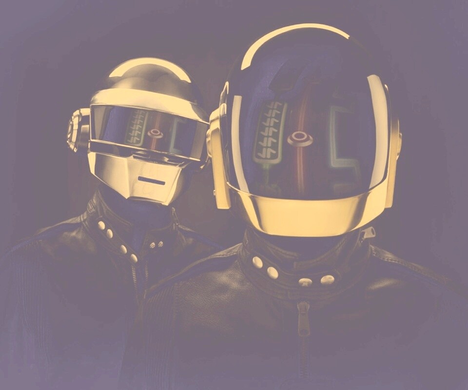 Daft Punk на темном фоне обои