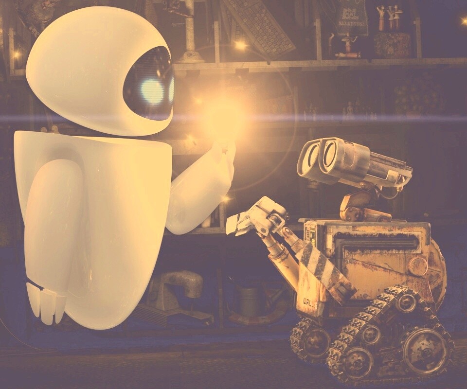 WALL-E и Ева обои