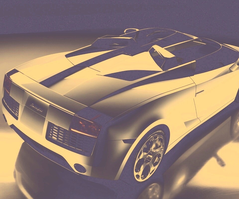 Светло-Серый Lamborghini (Сзади) обои
