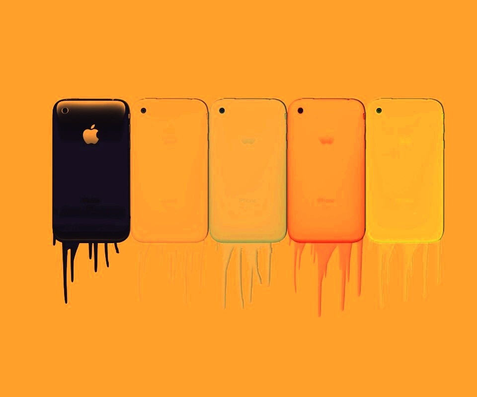 iPhone в разных цветах обои