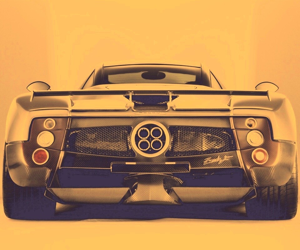 Pagani Zonda сзади обои